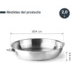 Иноксово тяло за тиган / тава, ф24см, h4,5см, 2л, стакабъл, COMBI – Lacor