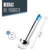 Иноксов черпак с със синя PVC дръжка, ф6см, h26см, 60мл, SELECT – Lacor