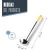 Иноксов черпак с жълта PVC дръжка, ф7см, h27см, 89мл, SELECT – Lacor