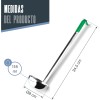Иноксов черпак със зелена PVC дръжка, ф8см, h34,5см, 118мл, SELECT – Lacor