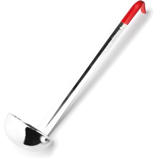 Иноксов черпак с червена PVC дръжка, ф8,5см, h34,5см, 148мл, SELECT – Lacor