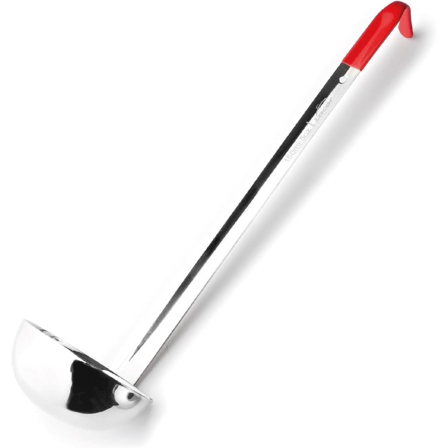 Иноксов черпак с червена PVC дръжка, ф8,5см, h34,5см, 148мл, SELECT – Lacor