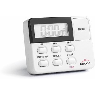 Дигитален кухненски таймер, правоъгълен, 7x1,4x5,1см – Lacor