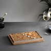 Комплект иноксова тава с дървена подложка, 36x18см, h3см, Rice launa – Lacor