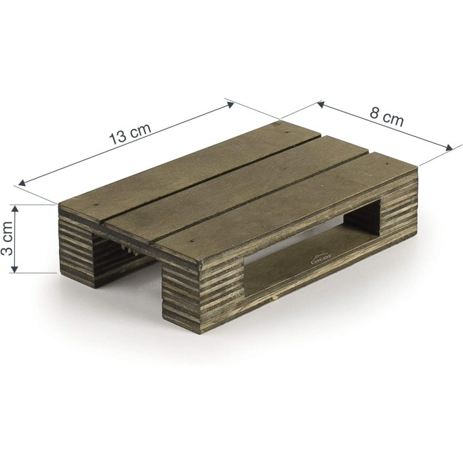 Дървена дъска за сервиране тип "Палет", 13x8xh3см – Lacor