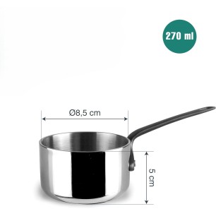 Иноксова мини касерола, 18/10, ф8,5см, h5см, 270мл, TriChef – Lacor