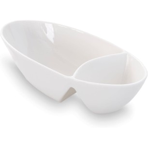 Порцеланово плато с две отделения, овално, 19x9см, OLIVE, PRESENTATION – Lacor