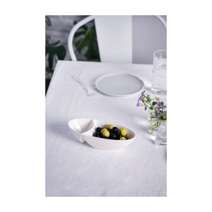 Порцеланово плато с две отделения, овално, 19x9см, OLIVE, PRESENTATION – Lacor