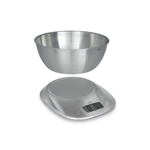 Дигитален кухненска везна / кантар с подвижна купа, инокс, до 5кг, 1,8л, g/lb/ml/fl,oz – Lacor