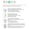 Пластмасова кана с филтър за инфузиране на вода, 2,4л., 19х16х29см., BPA FREE - Lacor