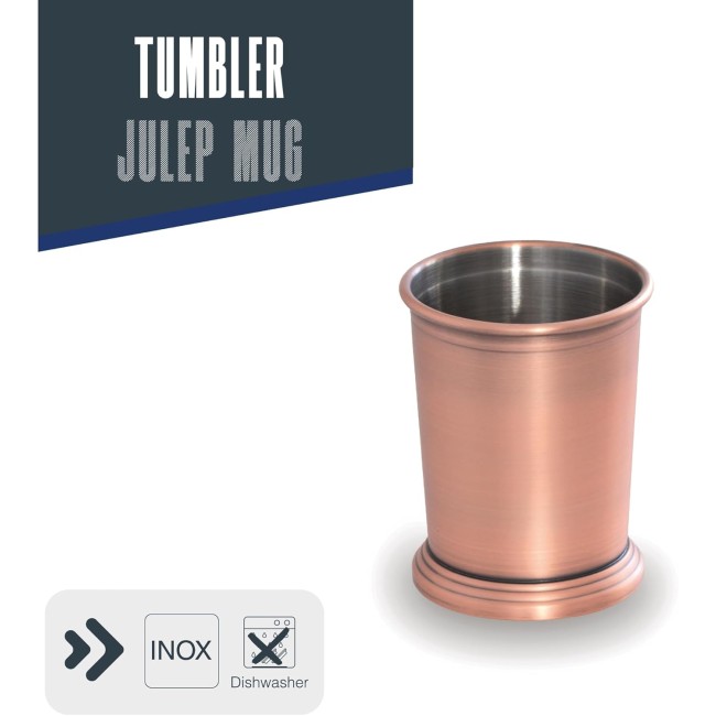 Иноксова чаша за коктейли, 18/10, 350мл, h10см, copper, JULEP MUG – Lacor