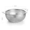 Иноксов гевгир / цедка с две дръжки, кръгъл, 18/10, ф15см, h7,5см - Lacor