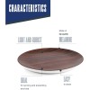 Меламинова чиния, кръгла, ф26см, h2,2см, дървесно/бяло, стакабъл, WOOD – Lacor