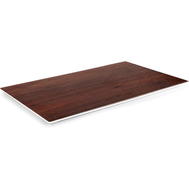 Меламиново плато, правоъгълно, 53x32,5xh1см, дървесно/бяло, стакабъл, WOOD – Lacor