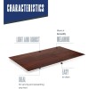 Меламиново плато, правоъгълно, 53x16xh1см, дървесно/бяло, стакабъл, WOOD – Lacor