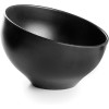 Меламинова купа, скосена, кръгла, ф16см, h9,5см, черна, стакабъл, WHITE AND BLACK – Lacor