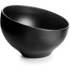 Меламинова купа, скосена, кръгла, ф19см, h11,5см, черна, стакабъл, WHITE AND BLACK – Lacor