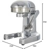 Иноксова цитрус преса, ръчна, 21x18xh21см – Lacor