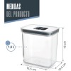Пластмасова кутия със силиконово уплътнение, 10,5x15,5xh16см, 1,6л, правоъгълна, стакабъл, ORGANIZER – Lacor