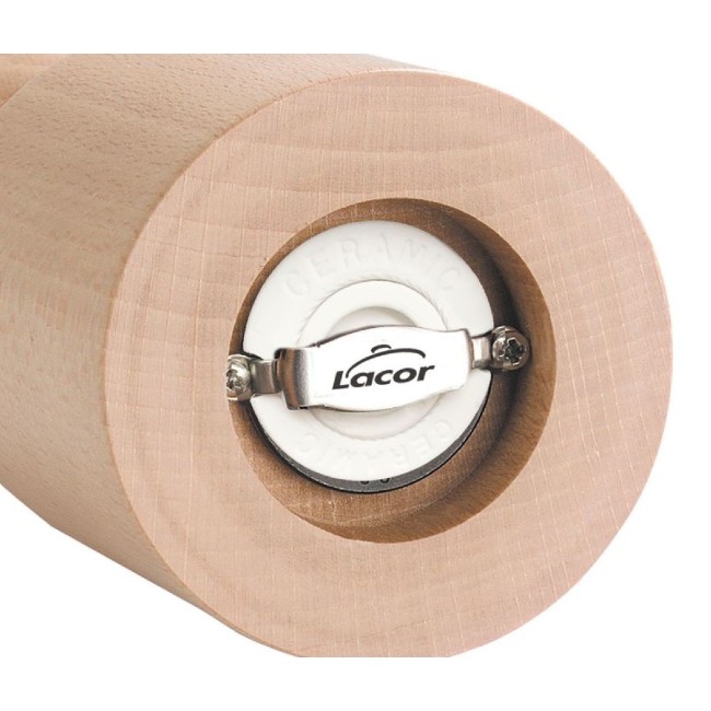 Дървена мелничка за пипер и сол с керамичен механизъм, h30см, WOOD – Lacor