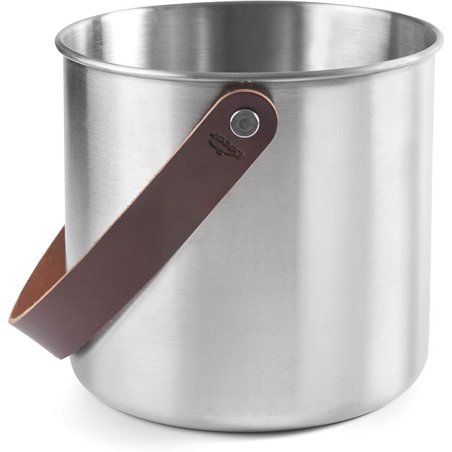 Иноксов съд за лед с кожена дръжка, ф18см, h19см, 4л, MOON INOX - Lacor