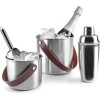 Иноксов съд за лед с кожена дръжка, ф18см, h19см, 4л, MOON INOX - Lacor