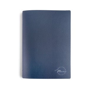 Кожена папка за меню за 4 листа (8 страници), 25,5x32см (A4), синя, BOSCO – Lacor.