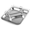 Иноксов поднос/табла за самообслужване с 5 отделения 18/0 32,5x37,5xh3,7см - Lacor