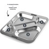Иноксов поднос/табла за самообслужване с 5 отделения 18/0 32,5x37,5xh3,7см - Lacor