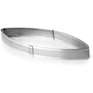 Иноксов перфориран пръстен, елипса, 18x7,8см, h2см – Lacor
