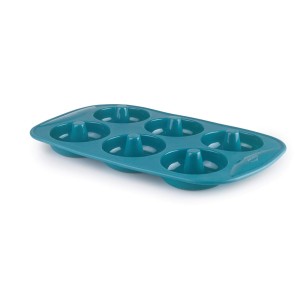 Силиконова форма за донъти с 6 гнезда, ф7см, h2см, 0,07л, OCEAN, PLATINIUM – Lacor