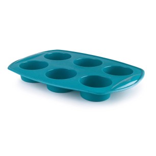 Силиконова форма за мъфини с 6 гнезда, ф6,5см, h3см, 0,08л, OCEAN, PLATINIUM – Lacor