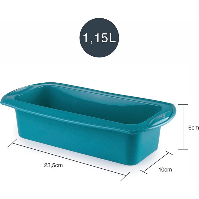 Силиконова форма за торта / кекс, 23,5x10xh6см, 1,15л, правоъгълна, OCEAN, PLATINIUM – Lacor