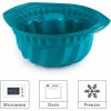 Силиконова форма за кекс, ф22см, h11см, 2,3л, кръгла, OCEAN, PLATINIUM – Lacor