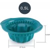 Силиконова мини форма за кекс, ф15см, h6,5см, 0,5л, кръгла, OCEAN, PLATINIUM – Lacor