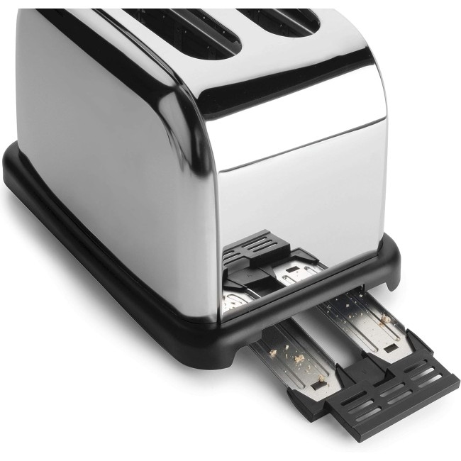 Електрически тостер с 2 слота, 220-240V, 50/60Hz, 1000W, 19x29x19см, 1,4кг, CURVE - Lacor