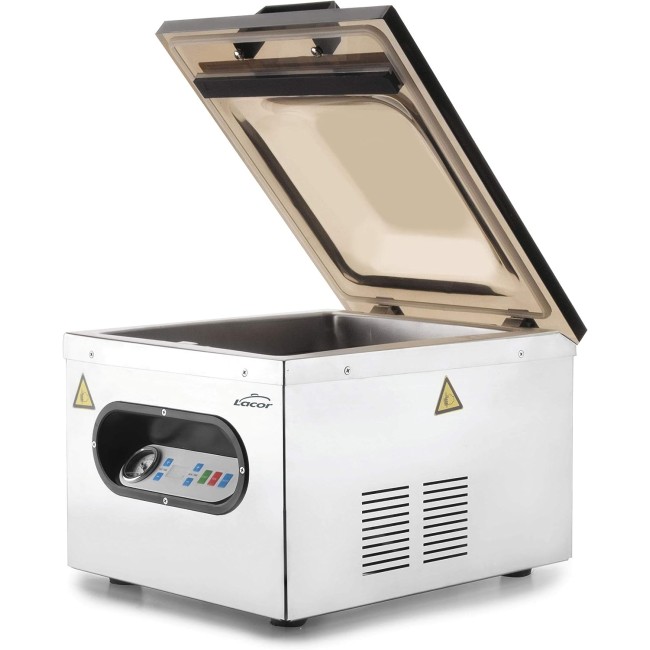 Професионален електрически уред за вакуумиране на храна, 220-240V, 50Hz, 630W, 0,9 bar, 83л/мин, 42x36x36,5см, 24,5кг - Lacor