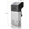 Електрически професионален уред за нискотемпературно готвене / Sous Vide (су вид), 220-240V, 50/60Hz, 1500W, 6л/мин, 5 - 99°C, 40л, 14x14x33см, 1,93кг, PRO - Lacor