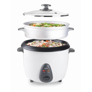 Електрически уред за варене на ориз, 220-240V, 50/60Hz, 700W, 1,8л, 32x28,5x30,5см, 2,3кг, бял - Lacor