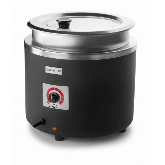 Отоплител за супа INOX 18/10, 220-240V, 50/60HZ, 800W, 30-90°C, 11л., ф33x32см - Lacor