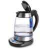 Електрическа стъклена кана, 220-240V, 50/60Hz, 2200W, 50 - 95°C, 1,7л, 23x23x32см, 1,9кг – Lacor