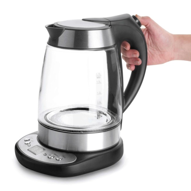 Електрическа стъклена кана, 220-240V, 50/60Hz, 2200W, 50 - 95°C, 1,7л, 23x23x32см, 1,9кг – Lacor