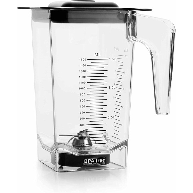 Професионален блендер, 220-240V; 50/60Hz, 1200W, 13.000 - 38.000 r.p.m, 1,5л, 18x24x42см, 4кг - Lacor