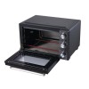 Електрическа фурна, 220-240V, 50/60Hz, 1650W, 70°C - 230°C, таймер: от 0 до 120мин,  28л, 48x30x40см, черна – Lacor
