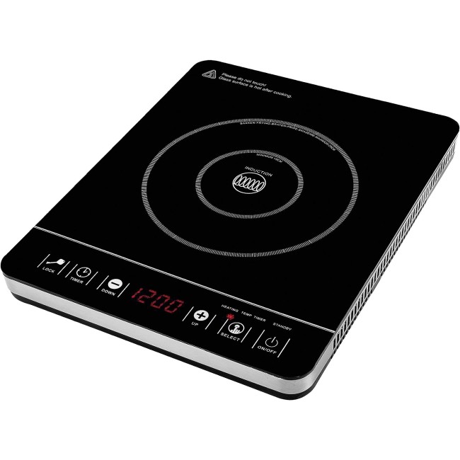 Индукционен електрически плот / котлон, 220-240V, 50/60Hz, 2000W, 8 нива, 0 – 180мин, 30x37x4,5см, 2,67кг, SLIM – Lacor