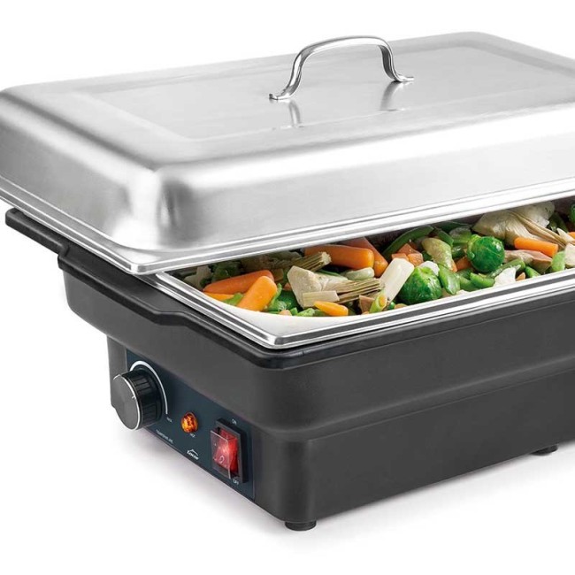 Електрическо Бен Мари, GN 1/1, h65мм, 220-240V, 50-60Hz, 900W, 8,50л, 85°C (+/-10°C), 55x34,5x25см, 3,9кг – Lacor