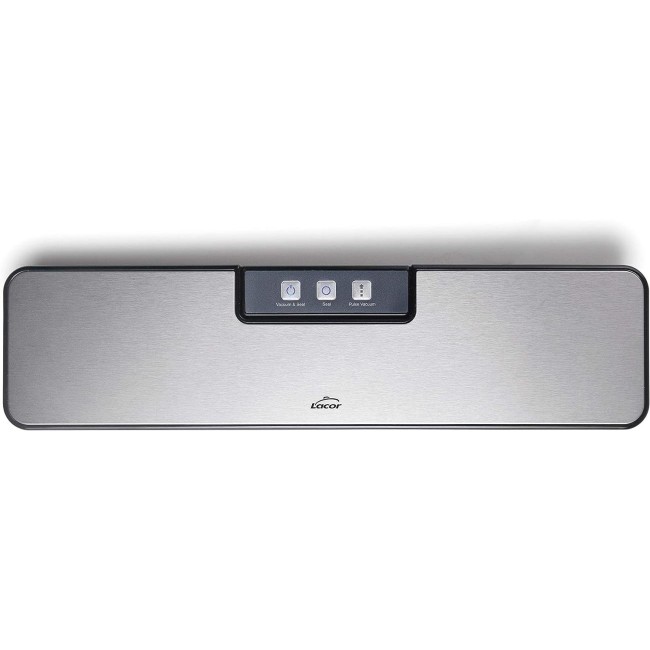 Електричеси уред за вакуумиране на храна, 220-240V, 50Hz, 80W, 0,5 bar, 4л/мин, 38,4x9,7x5,7см, 1кг, SLIM - Lacor