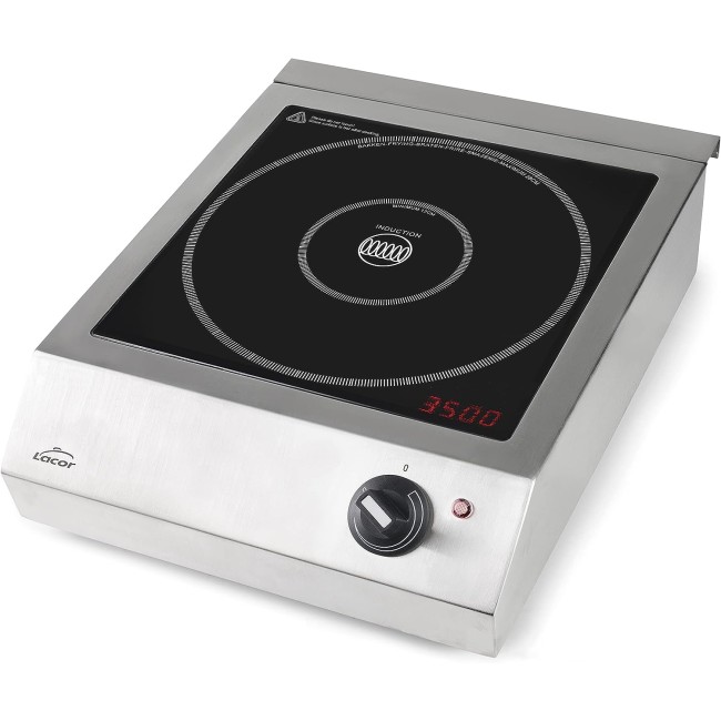 Професионален индукционен електрически плот / котлон, 220-240V, 50/60Hz, 3500W, 10 нива, 34x44,5x12,5см, 7кг, EASY - Lacor