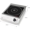 Професионален индукционен електрически плот / котлон, 220-240V, 50/60Hz, 3500W, 10 нива, 34x44,5x12,5см, 7кг, EASY - Lacor