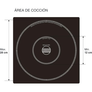 Професионален индукционен електрически плот / котлон, 220-240V, 50/60Hz, 3500W, 10 нива, 34x44,5x12,5см, 7кг, EASY - Lacor